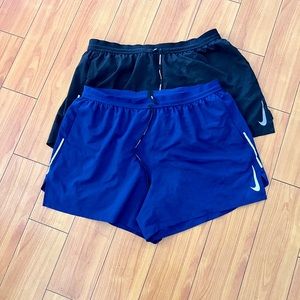 Men’s Nike Flex Stride 5” Inch Running Shorts Lot XXL Black Blue Reflective 2XL